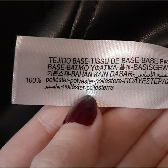 NWOT Zara Faux Leather Pinafore Dress - Picture 7 of 12